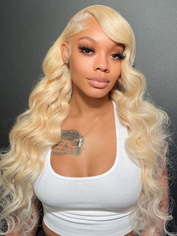 Easy Go Glueless Light Blonde #613 Straight And Body Wave Pre Cut Lace Closure Wigs